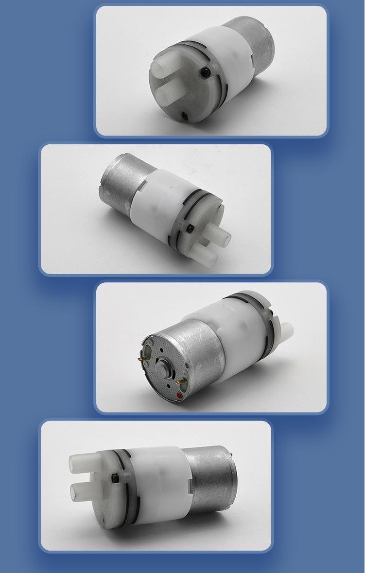 Real-life photo of Pincheng 3W 6V DC corrosion-resistant diaphragm water pump showing its compact design and high-quality plastic housing.